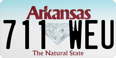 AR license plate 711WEU