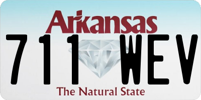 AR license plate 711WEV