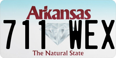 AR license plate 711WEX
