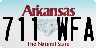AR license plate 711WFA