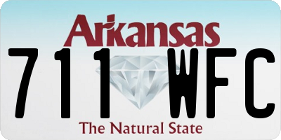 AR license plate 711WFC