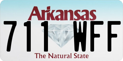 AR license plate 711WFF
