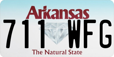 AR license plate 711WFG