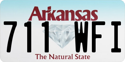 AR license plate 711WFI