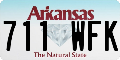AR license plate 711WFK