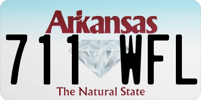 AR license plate 711WFL