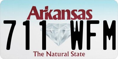 AR license plate 711WFM