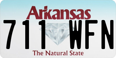 AR license plate 711WFN