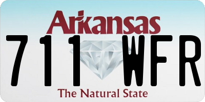 AR license plate 711WFR