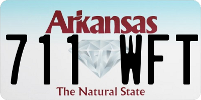 AR license plate 711WFT