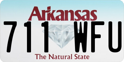 AR license plate 711WFU