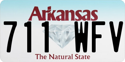 AR license plate 711WFV