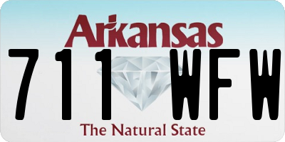 AR license plate 711WFW
