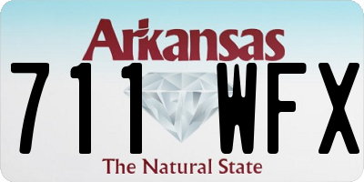 AR license plate 711WFX