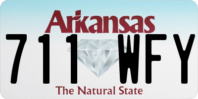AR license plate 711WFY