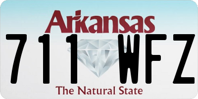 AR license plate 711WFZ