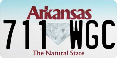 AR license plate 711WGC