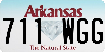 AR license plate 711WGG