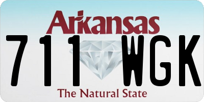 AR license plate 711WGK