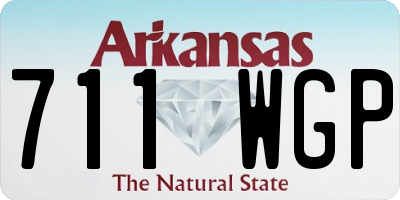 AR license plate 711WGP