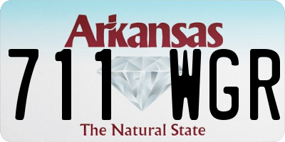 AR license plate 711WGR