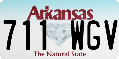 AR license plate 711WGV