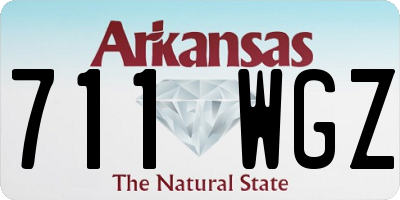 AR license plate 711WGZ