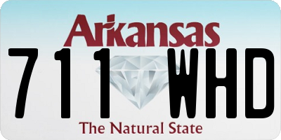 AR license plate 711WHD