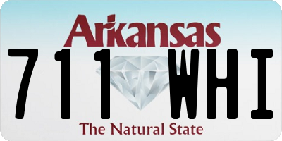 AR license plate 711WHI