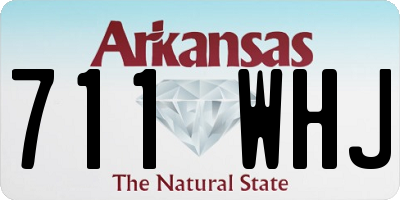 AR license plate 711WHJ