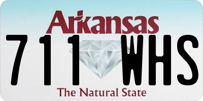 AR license plate 711WHS