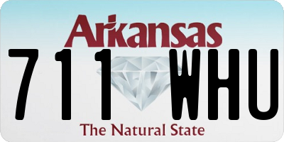 AR license plate 711WHU