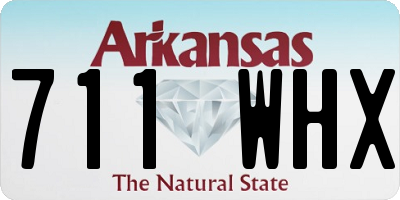 AR license plate 711WHX