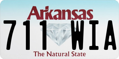 AR license plate 711WIA