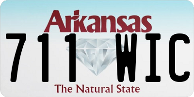 AR license plate 711WIC