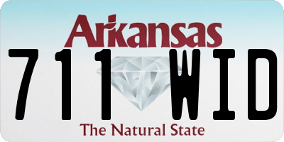 AR license plate 711WID