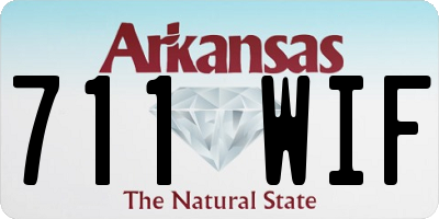 AR license plate 711WIF
