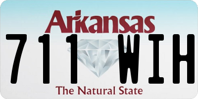 AR license plate 711WIH