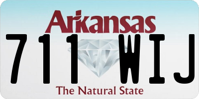 AR license plate 711WIJ