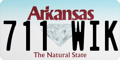 AR license plate 711WIK
