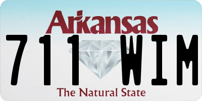 AR license plate 711WIM