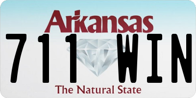 AR license plate 711WIN