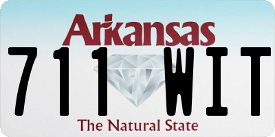AR license plate 711WIT