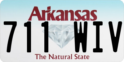AR license plate 711WIV
