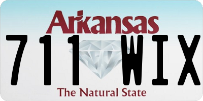 AR license plate 711WIX