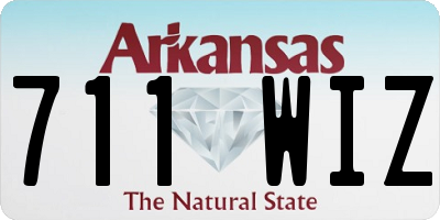 AR license plate 711WIZ