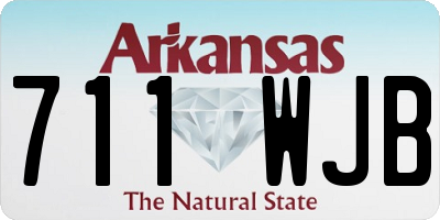 AR license plate 711WJB
