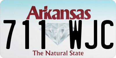AR license plate 711WJC