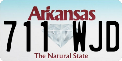 AR license plate 711WJD