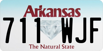 AR license plate 711WJF